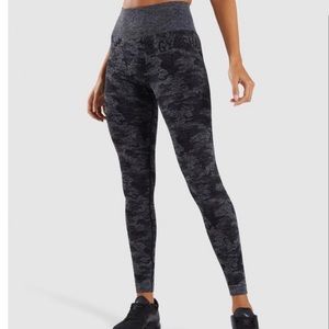 GYMSHARK Adapt Camo Seamless Leggings Black